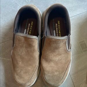 Skechers Tan Loafers Slip-Ons Casual Comfort